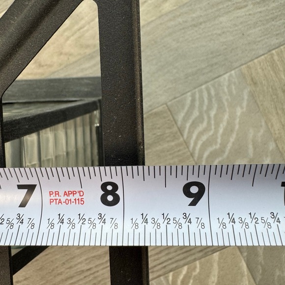 PartyLite Black Metal Glass Lantern Outdoor Candle Holder Mission Style Retired - Picture 6 of 8